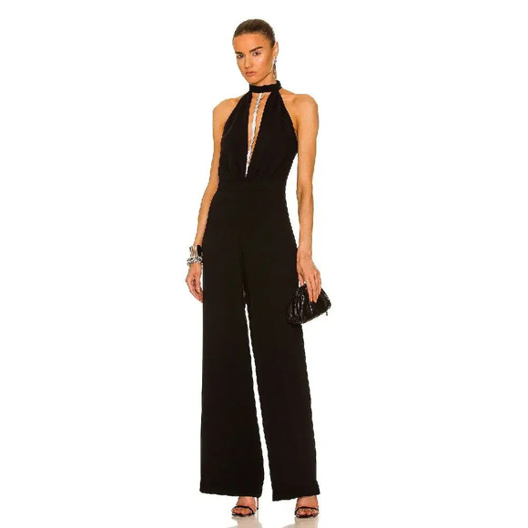 Nue Studio V Rhinestone Jumpsuit Black Size XS - Picture 1 of 9